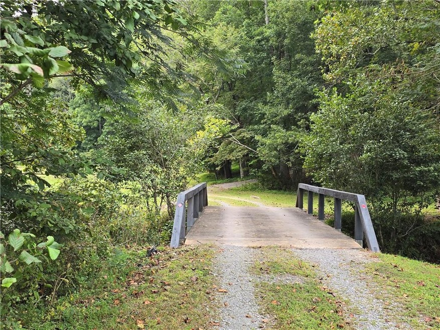 Bridge to property over Conasauga Creek