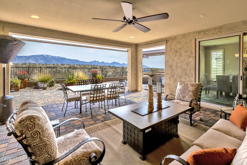 View from covered patio