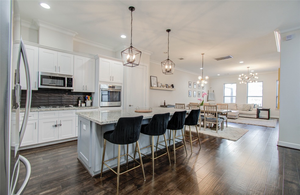 View of the beautiful open concept Kitchen, Dining