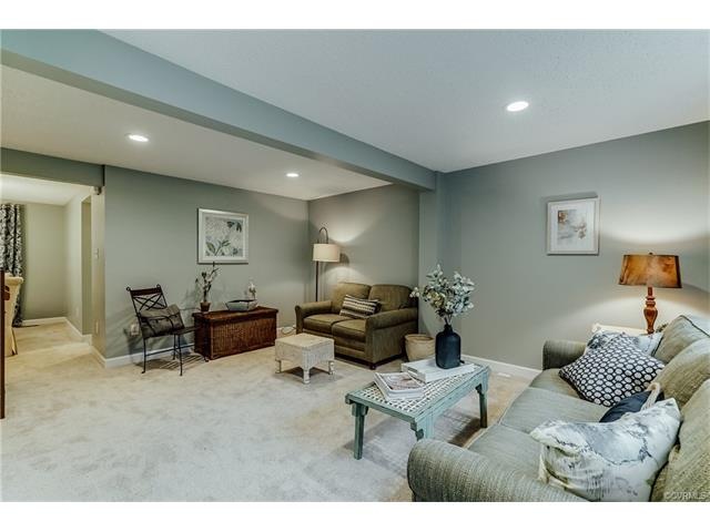 Living Room with Recessed Lights