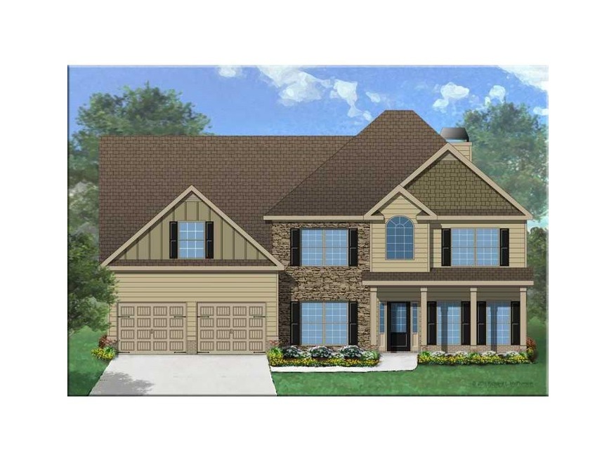 Exterior Front. Builder Rendering
