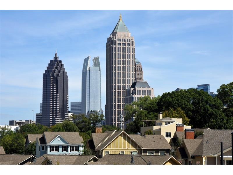 View of Midtown high-rises from balcony