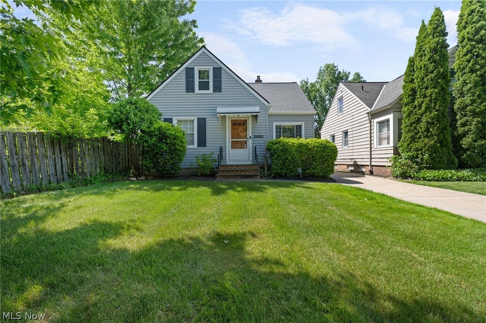 View of front of home with a front lawn