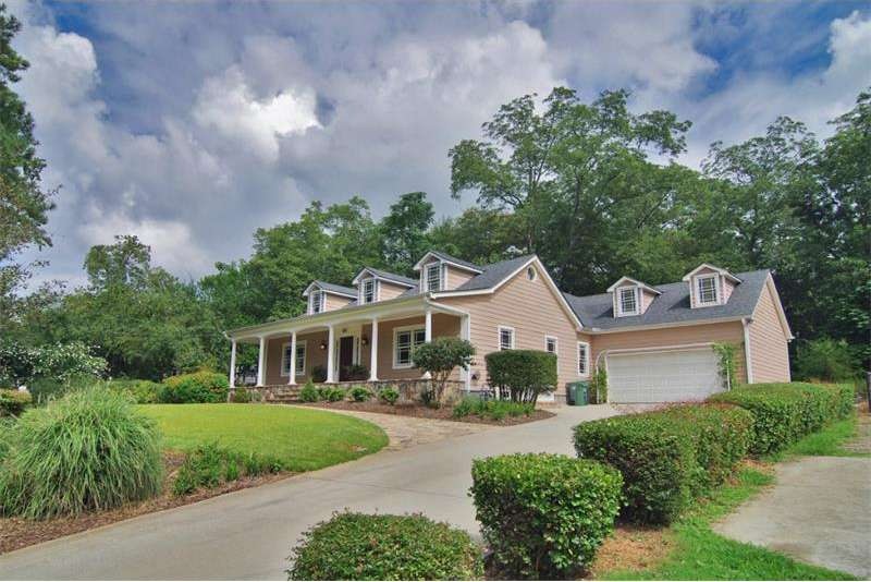 Home sits up from street and boasts renovated to s
