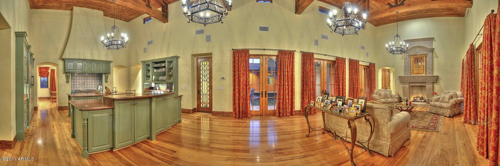 Open flowing floor plan