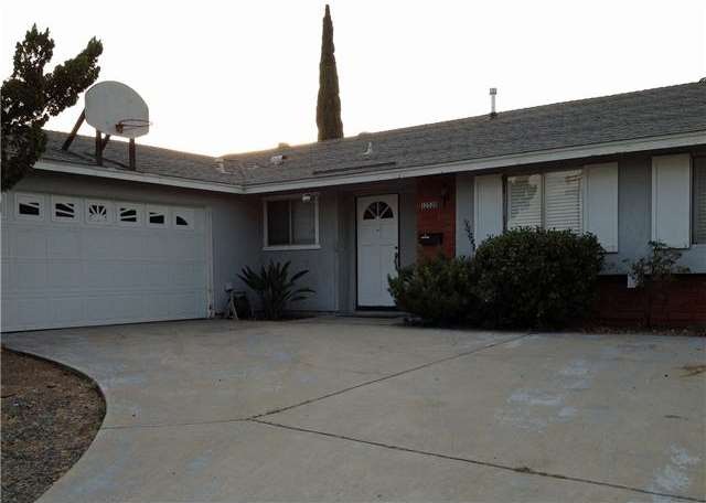 Big driveway offers off-street parking without blo