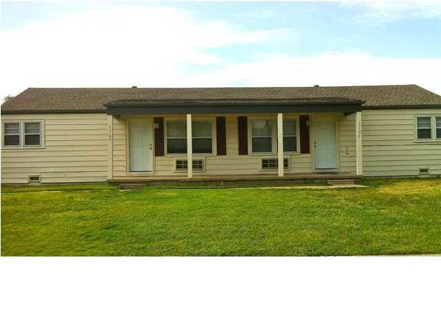front of one duplex from street