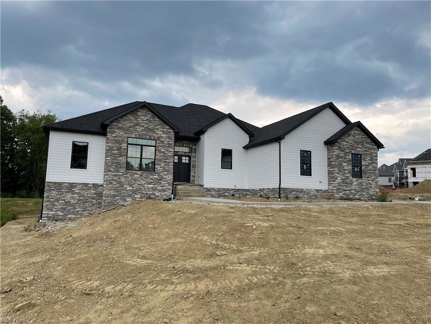 Stone and Hardie board exterior