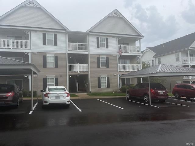 front of building