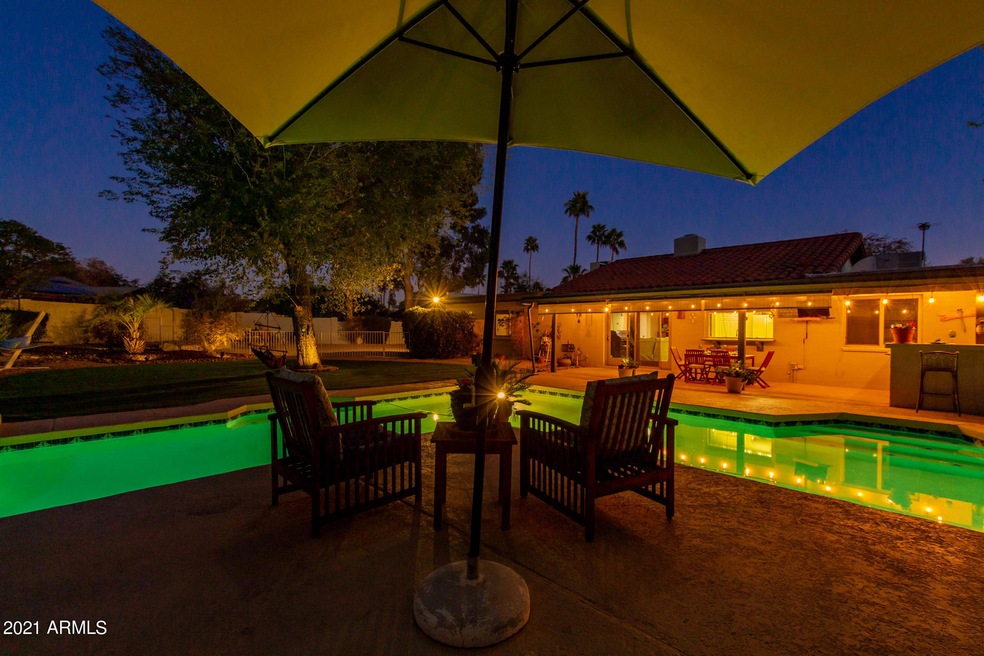 Resort backyard
