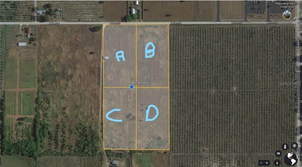 Plat Map - Metheny Rd - Lots identified