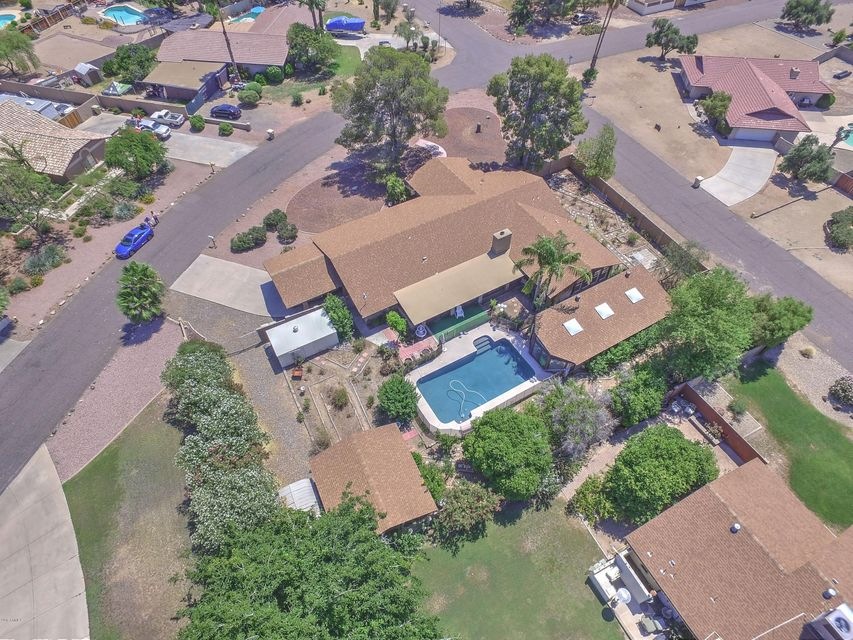 Aerial Pool and Patio