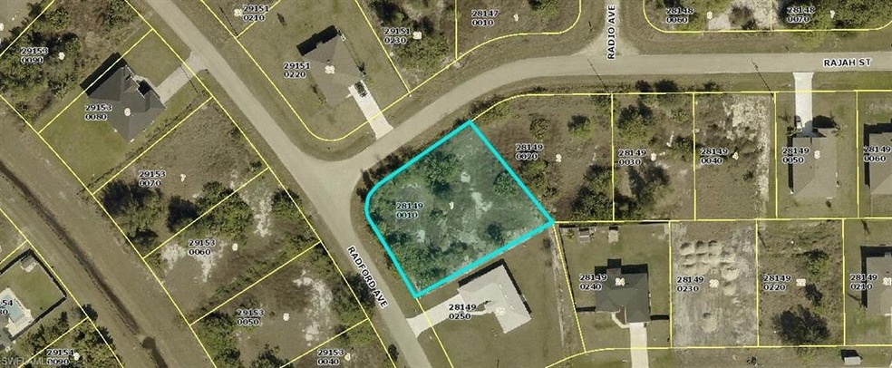 Aerial view of property's location