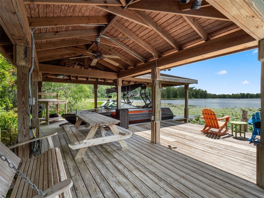 Covered Dock and Boat Lift on Private Ski Lake