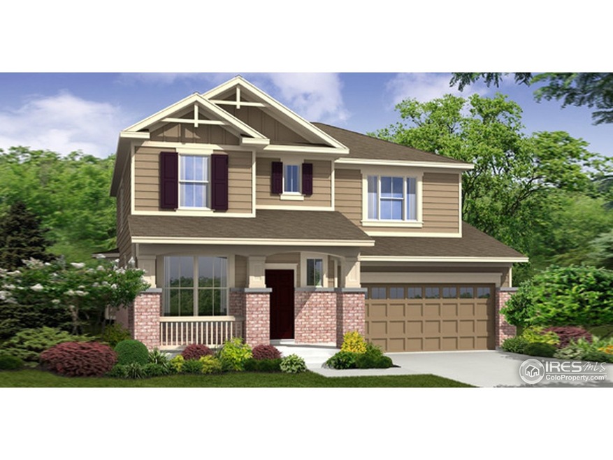 Artist's rendering of this same plan & elevation