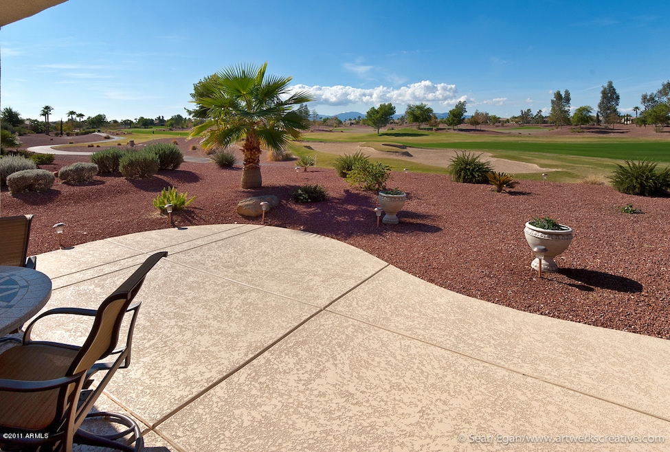 Extended patio with Cool deck coating.
