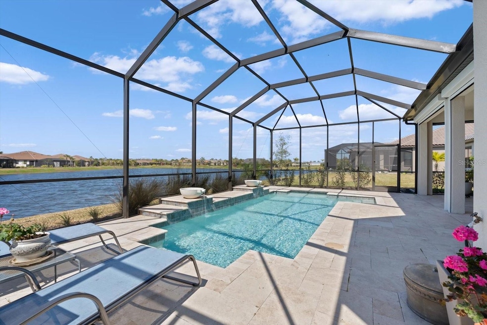 Lanai Kitched with view of pond and pool