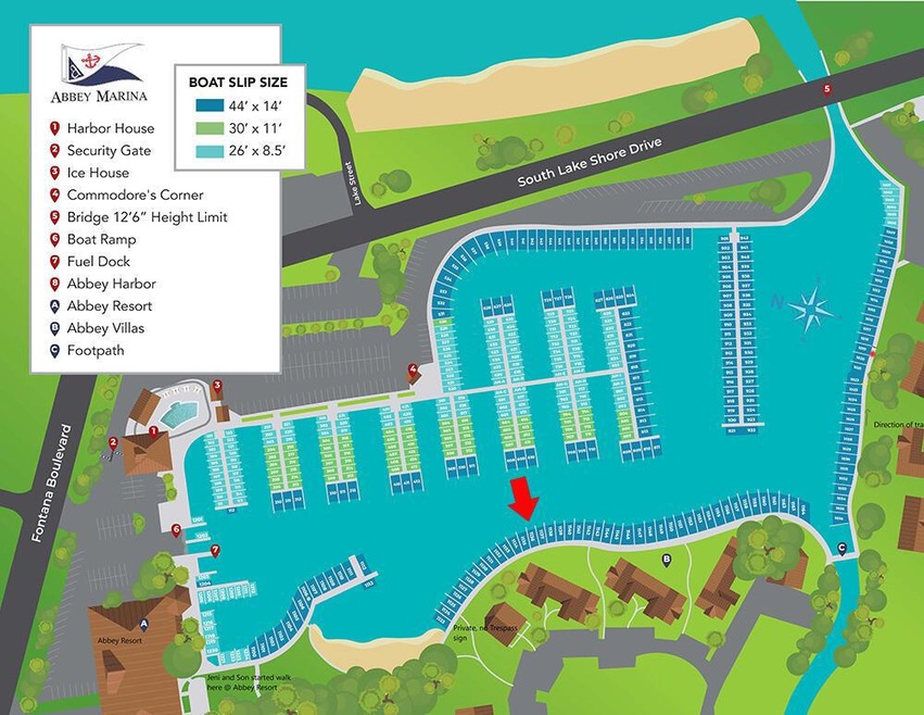 Abbey Harbor Map