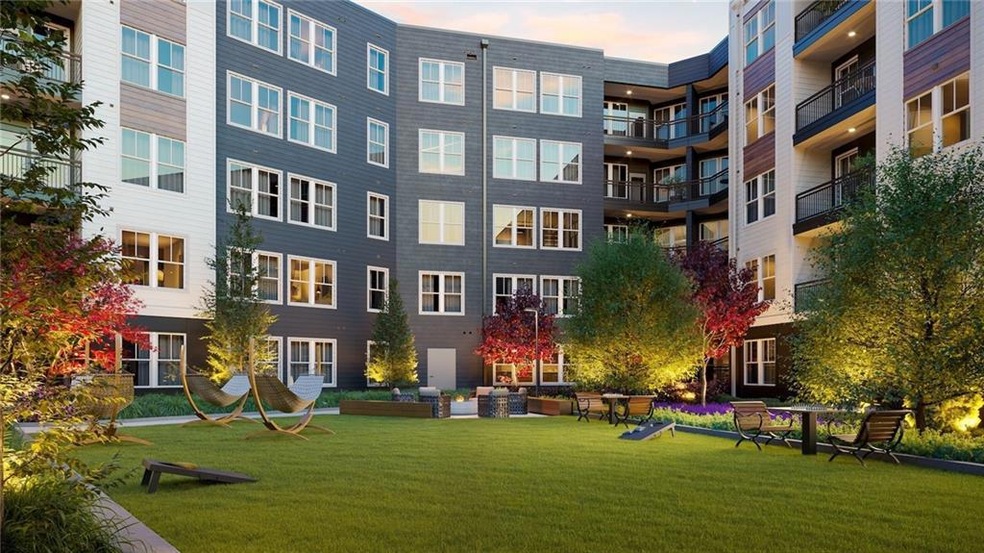 Surrounding community with a yard