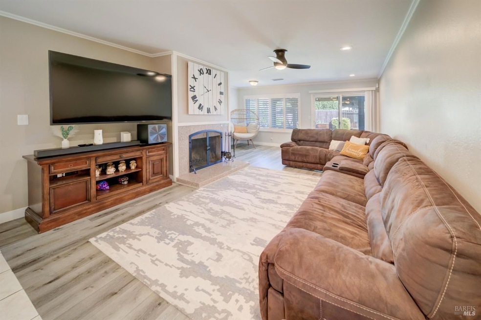Large living room.  Ready to entertain.