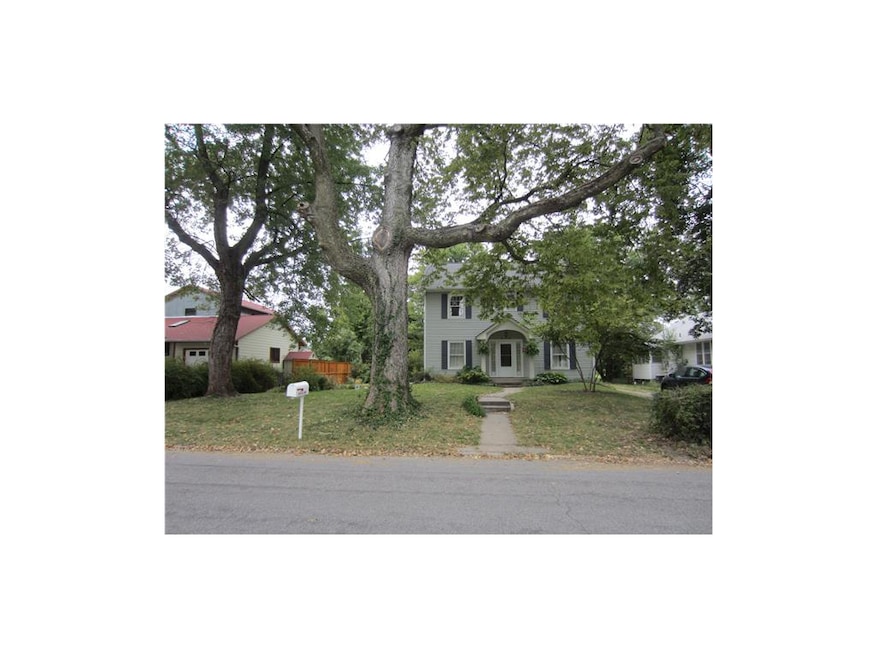 Quiet street on a wooded lot