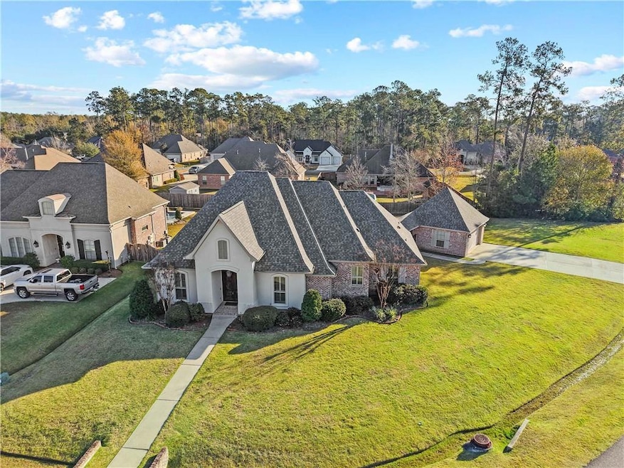 Front Aerial showcasing the separate garage connec
