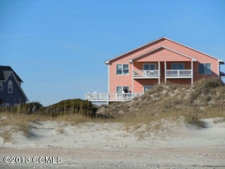 Ocean side shot of house