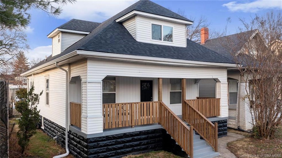 Covered front porch