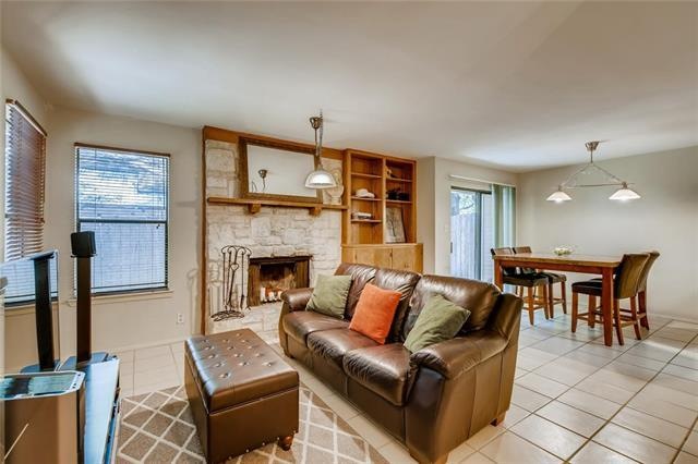 Spacious, open concept floor plan with tile floori