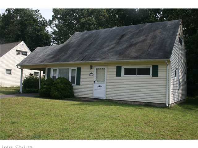 Exterior Front. VINYL SIDED 5 ROOM CAPE LOCATED ON