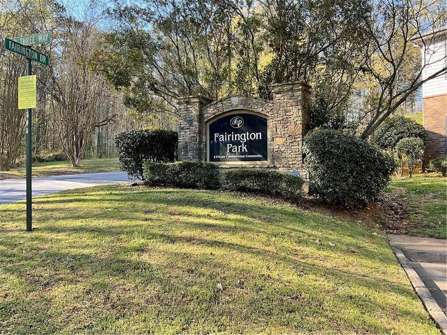 Community sign with a yard