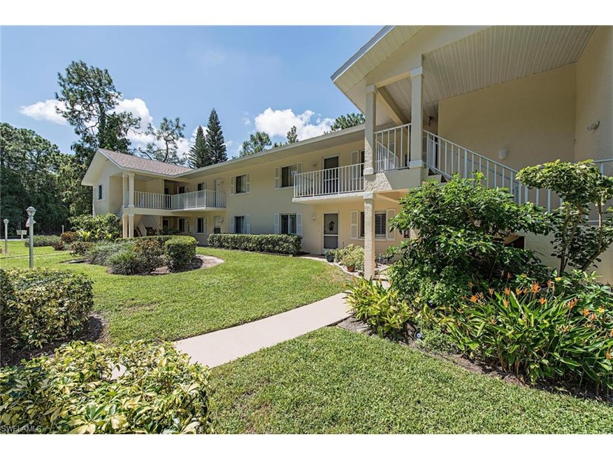 Front of Building with Lush Landscaping
