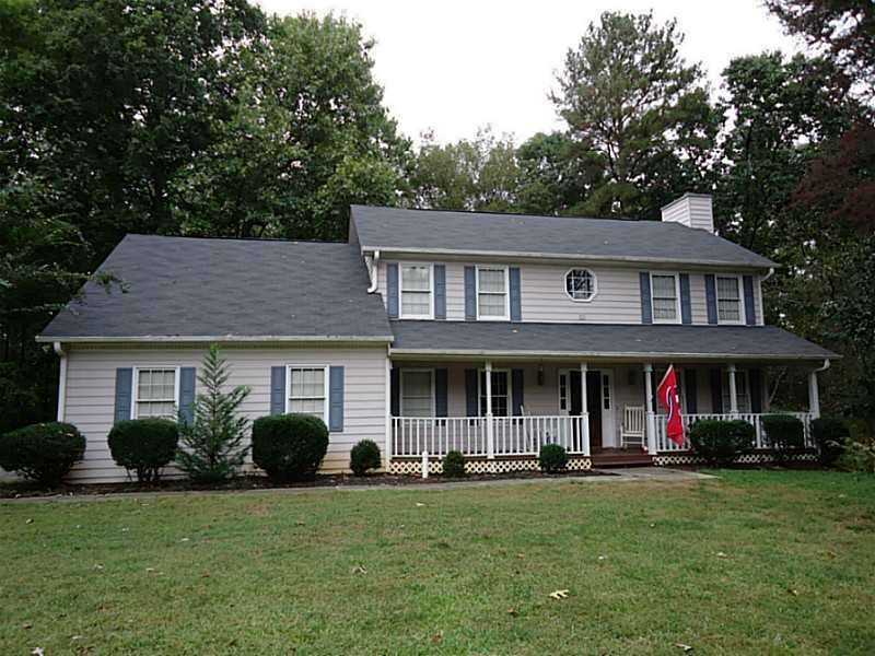 Exterior Front. Gracious Front Porch