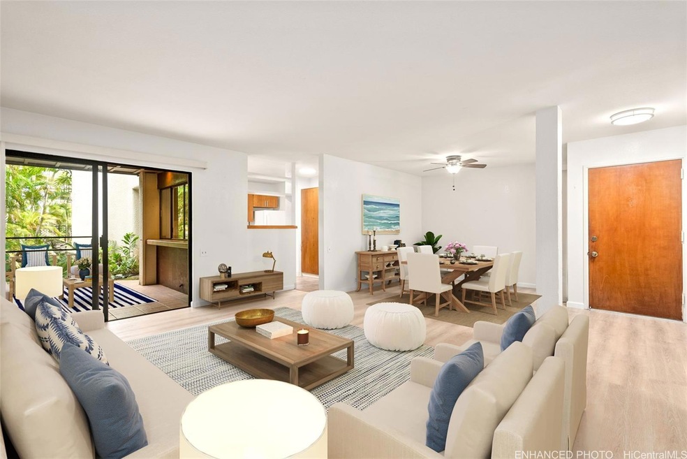Enhanced photo - virtually staged living room