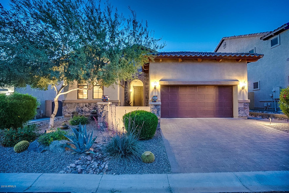 Front Elevation at Twilight