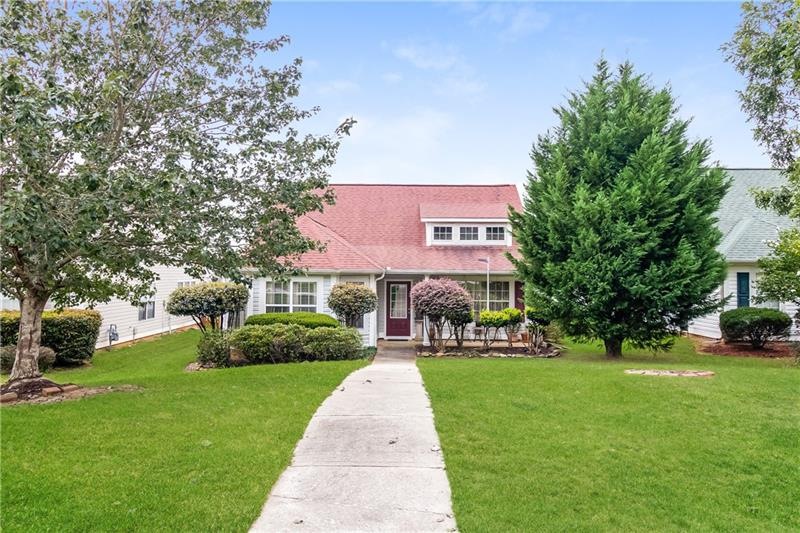 Large front yard. Private porch.