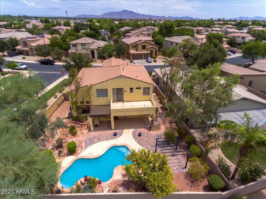 Aerial Back of home