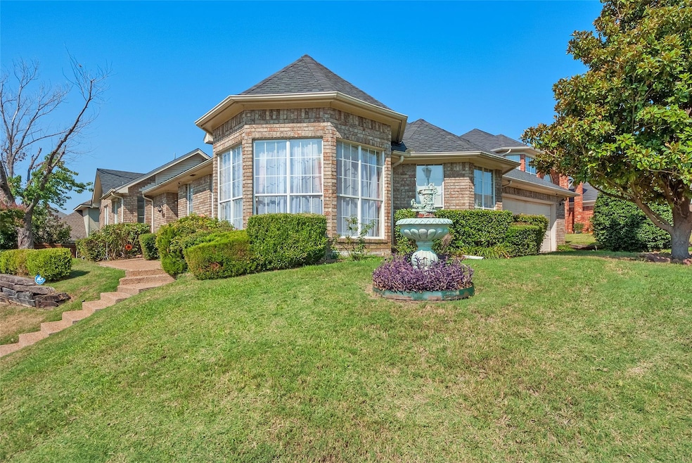A charming home surrounded by a spacious yard with