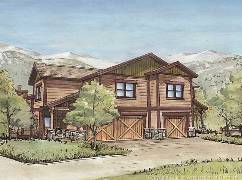 Exterior Front. Artist rendering of The Homes at M