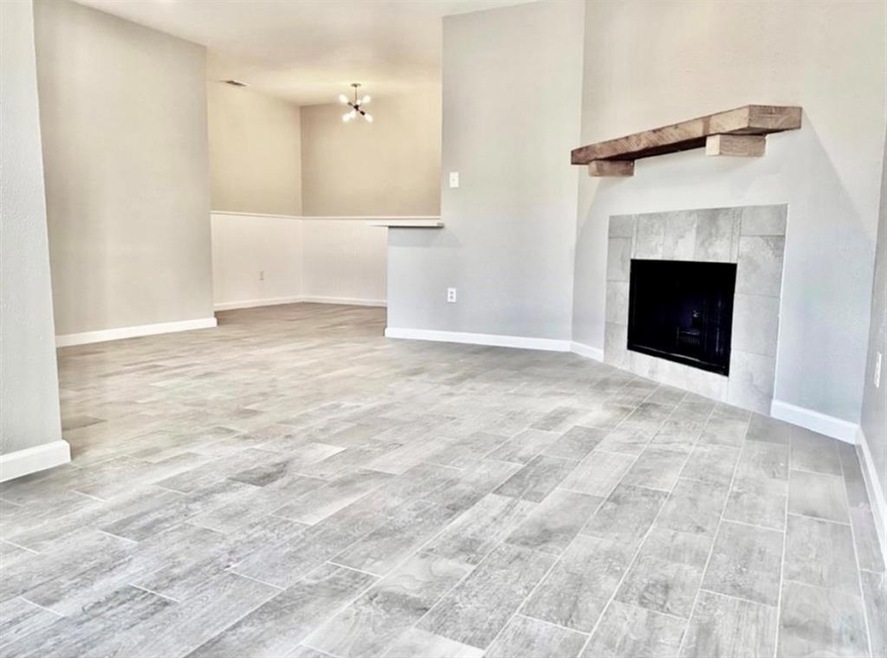 Living Room with Fireplace