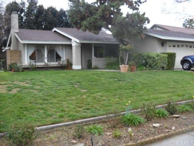 Landscaped front yard.