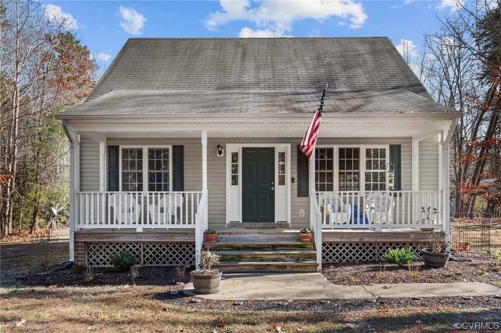View of front of house featuring covered porch