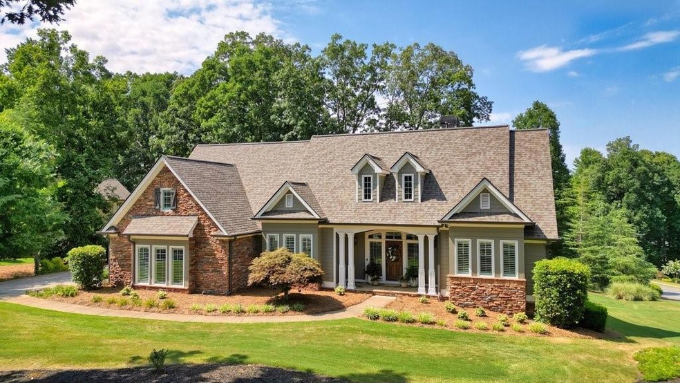 View of front of home with a front yard