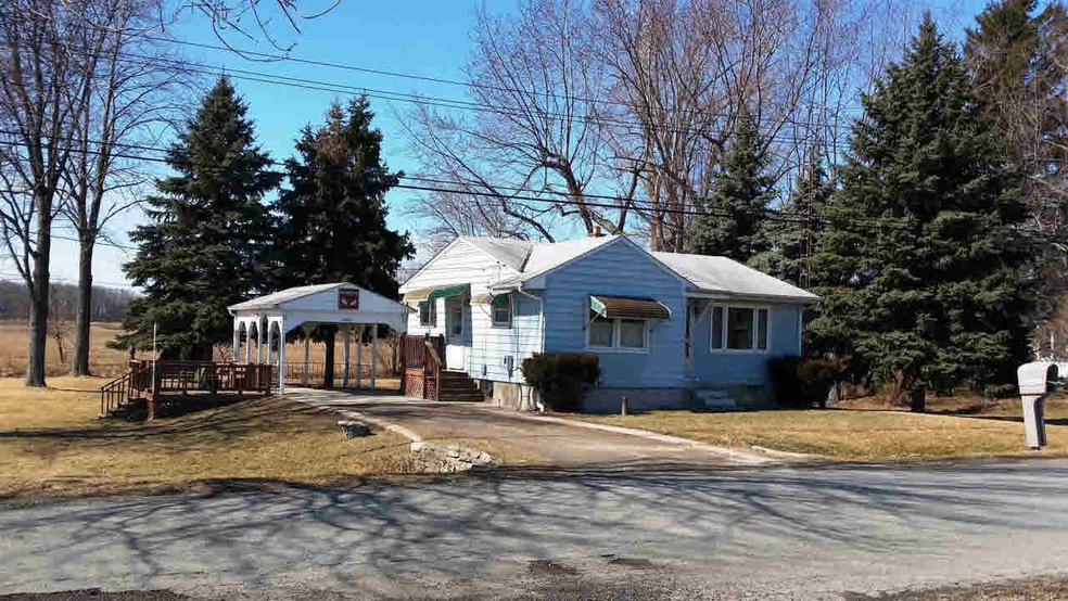 front from road