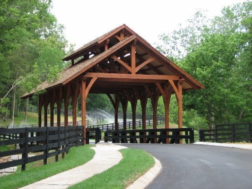 Authentic Covered Bridge near Main Entra