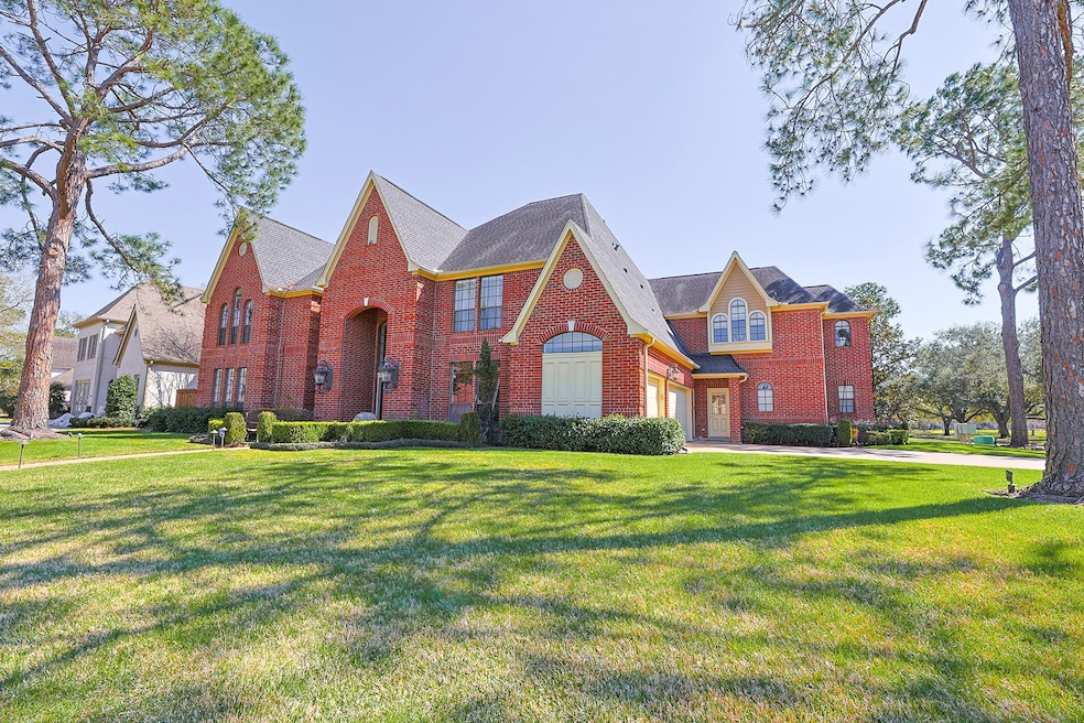 A grand brick facade with elegant architectural de