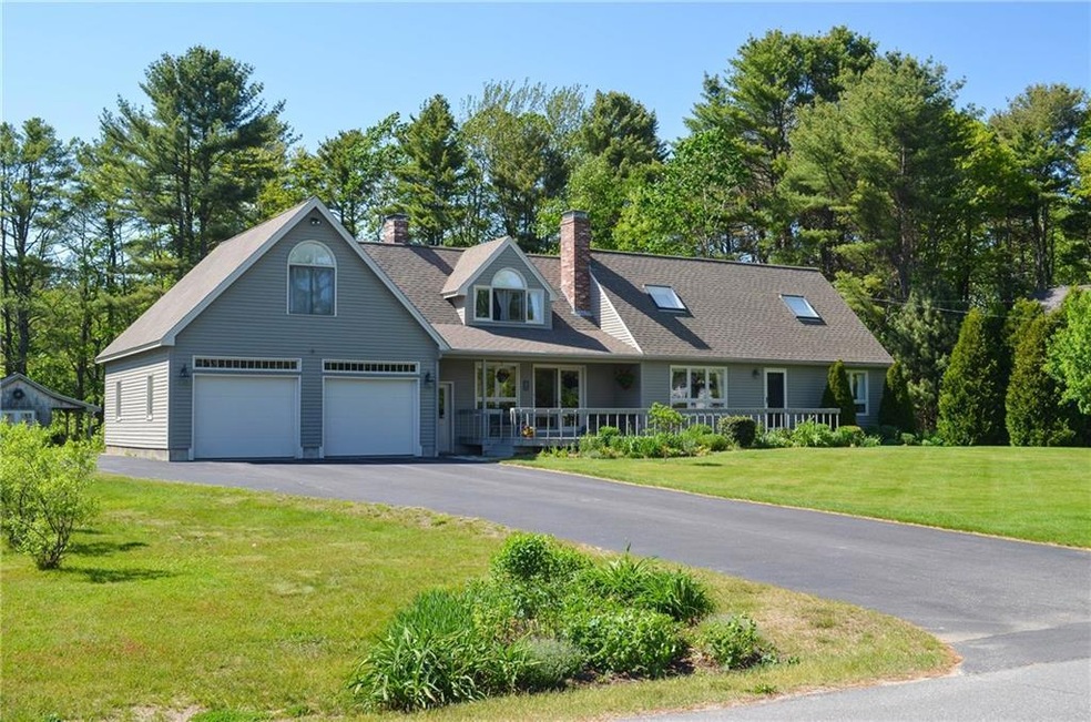 Front of house from Maquoit Drive