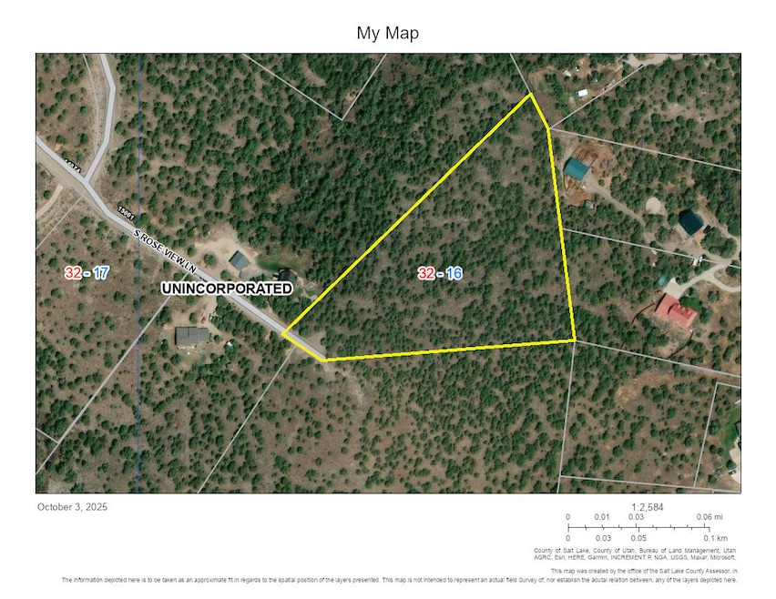 Map of property location featuring property boundaries highlighted