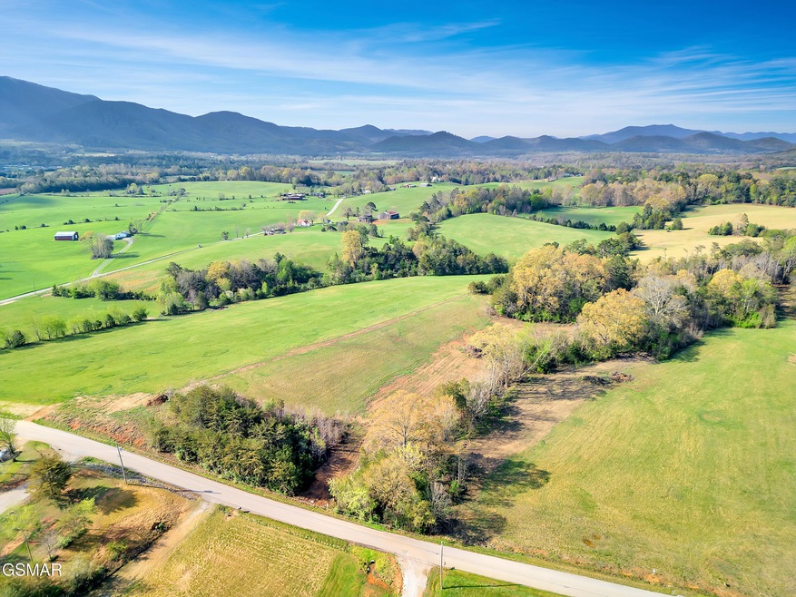 aerial view of lot