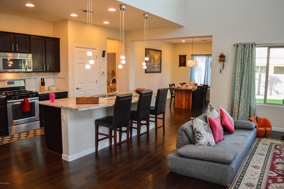 Great room looking into kitchen